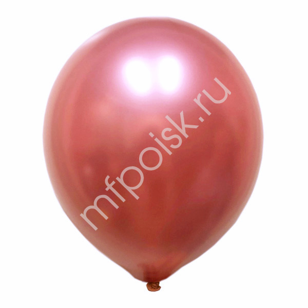 Латексный воздушный шар M 5"/13см Хром PLATINUM Rose Gold 50шт