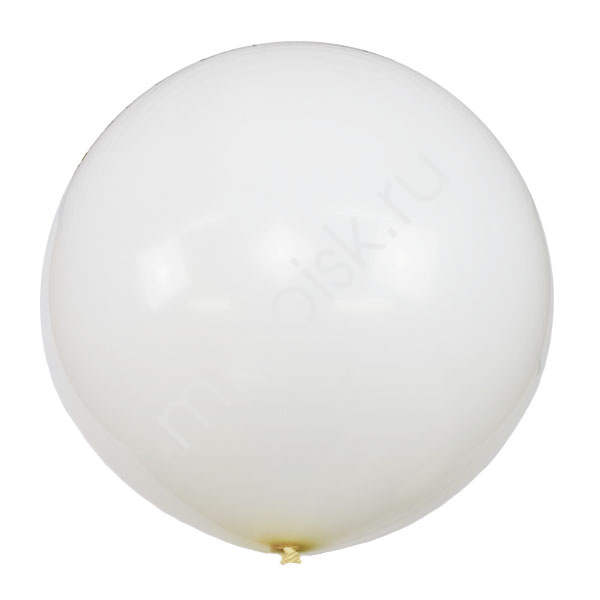 Латексный воздушный шар M 36"/91см Пастель WHITE 004 1шт УЦЕНКА