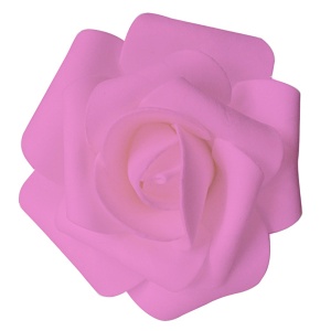 Декор свадебный Роза нежно-розовая 12 см 1 шт