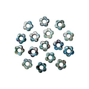 товары для праздника, декоративные бусины, Q Декоративные бусины Цветы ассорти 2х2см 15шт