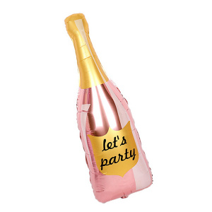 Фигура бутылка Шампанское Let`s Party Rose Gold 40см х 106см