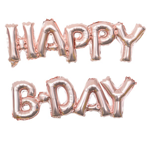   "HAPPY B-DAY" Rose Gold