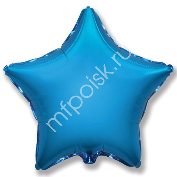 воздушные шары, шары из фольги, FM Мини Звезда BLUE 9"/23см