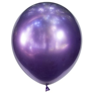 Латексный воздушный шар Y 12"/30см Хром PURPLE 50шт
