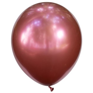 Латексный воздушный шар Y 12"/30см Хром ROSE RED 50шт