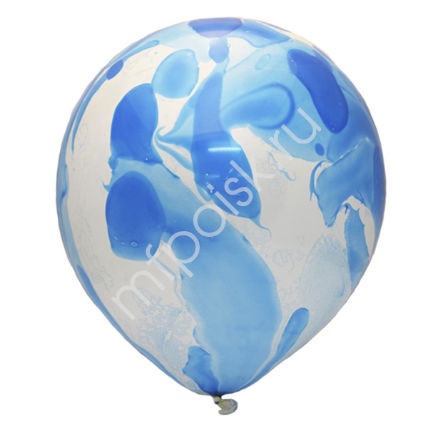 Латексный воздушный шар M 12"/30см Многоцветный Blue 25шт