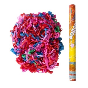 товары для праздника, хлопушки, AC 60см Пневмохлопушка в металлической тубе Водопад, серпантин