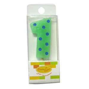 товары для праздника, свечи для торта, MC Свеча Цифра-мини 1