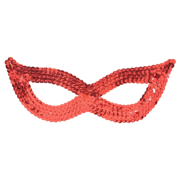 Y Маска с пайетками, красная
