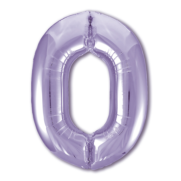 AU Фигура Цифра 0 Лаванда 40"/102см