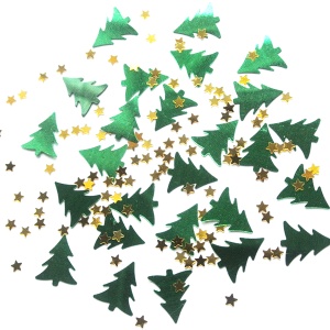 праздничное конфетти, Q Конфетти фольгированное Ёлочки 14гр