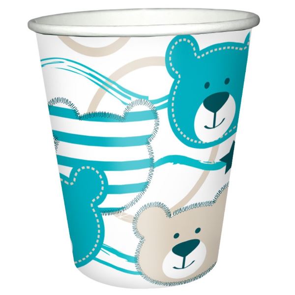 P Стаканы бумажные Мишки 200мл 6шт