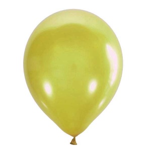 Латексный воздушный шар M 5"/13см Металлик APPLE GREEN 036 100шт