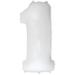 FM Фигура Цифра 1 White 40"/102см