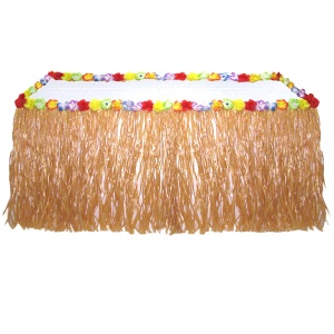 карнавальные аксессуары, WB Юбка для стола гавайская  274см X 74см