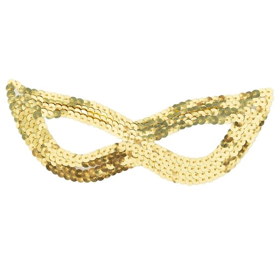 Y Маска с пайетками, золото