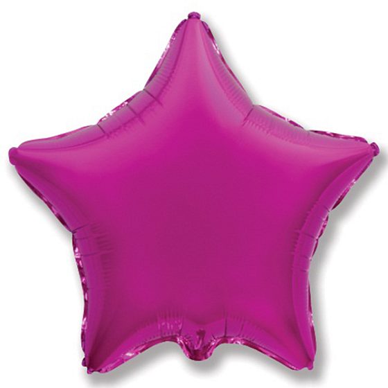 воздушные шары, шары из фольги, FM Звезда PURPLE 18"/45см