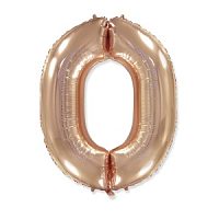 Фигура Цифра 0 Gold Rose 40"/102см