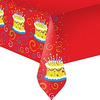 Скатерть полиэтиленовая Торт яркий 137см х 181см