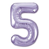 Фигура Цифра 5 Лаванда 40"/102см