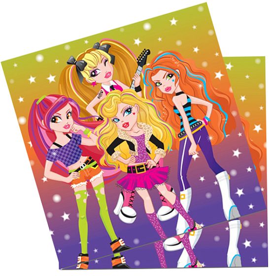 F Салфетки Party Girls 33см X 33см 12шт