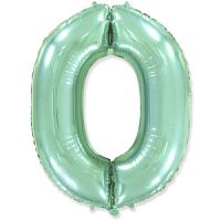 Фигура Цифра 0 Пастель Mint 40"/102см