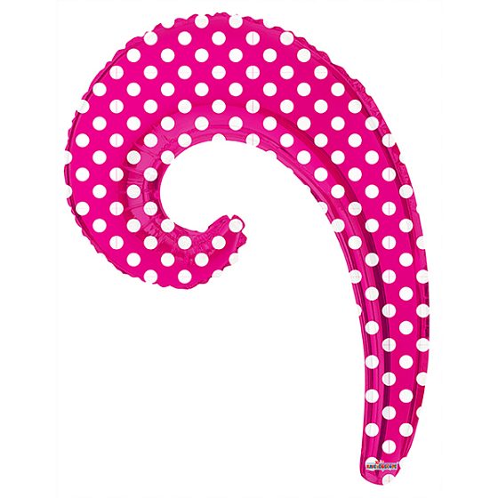 K Волна PINK в горошек 14"/36см