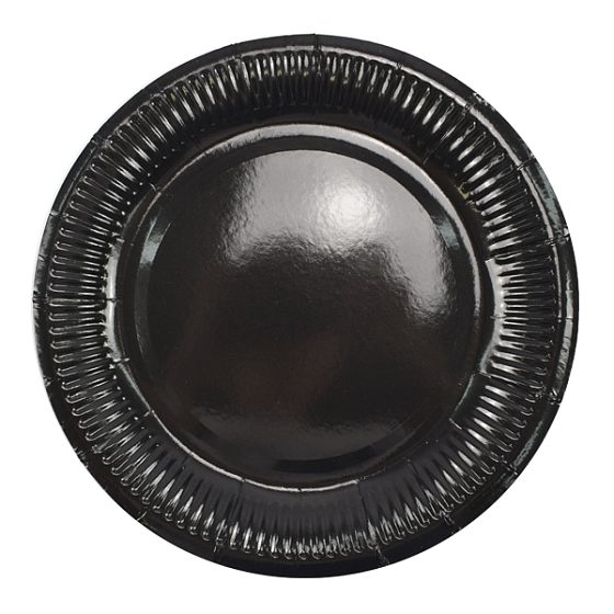 Y Тарелки бумажные ламинированные Black 18см 6шт