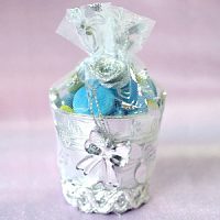 Бонбоньерка Ведерко серебряное 2 шт