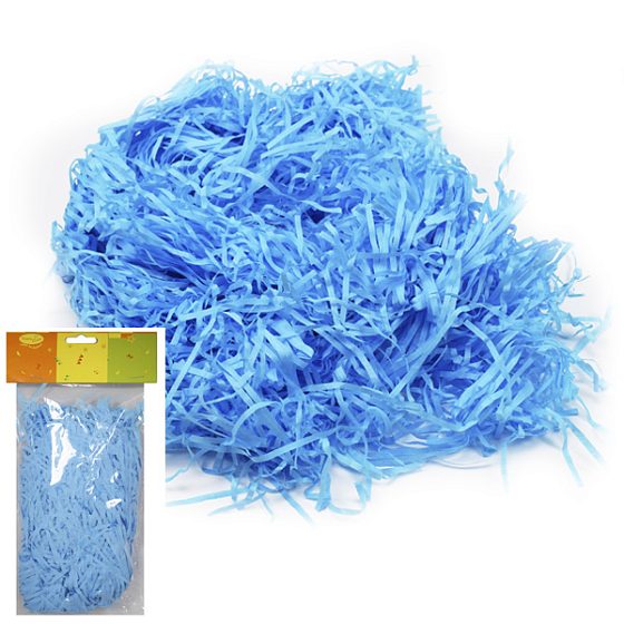 Y Декоративный бумажный наполнитель голубой 30г