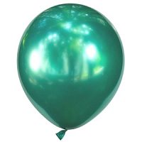Воздушный шар 12"/30см Хром GREEN 50шт
