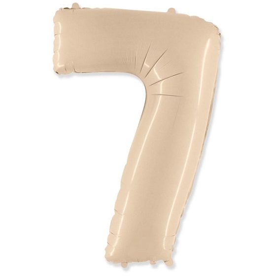 FM Фигура Цифра 7 Сатин Cream 40"/102см