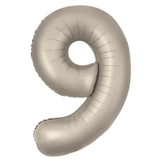AU Фигура Цифра 9 Slim Мистик крем 40"/102см