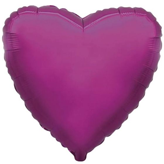 воздушные шары, шары из фольги, FM Сердце PURPLE 18"/45см