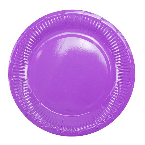 Y Тарелки бумажные ламинированные Purple 18см 6шт