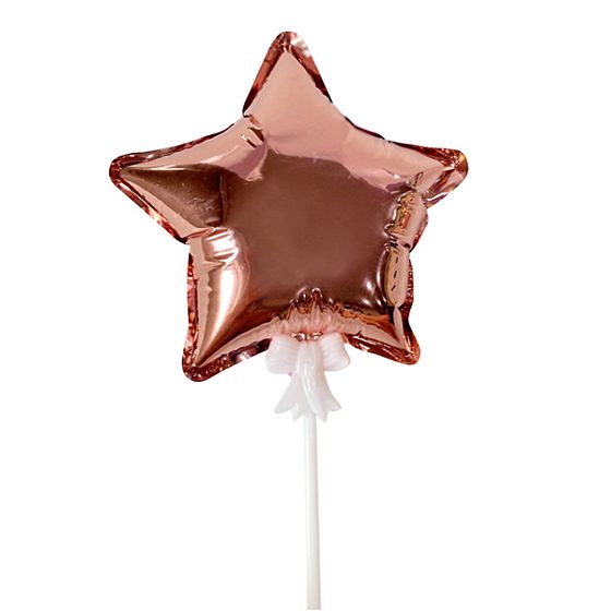 Y Шар самодув Звезда Rose Gold 15см