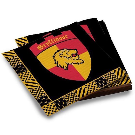 ND Салфетки Гарри Поттер гербы Хогвартса 33х33см 20шт