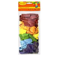 Воздушные шары Пастель+Декоратор ассорти Радужное 9"/23см 50шт