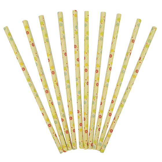 Y Трубочки для коктейля Пончики 12шт