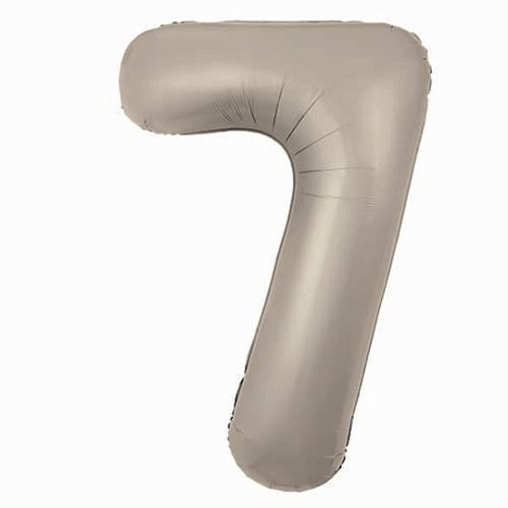 AU Фигура Цифра 7 Slim Мистик крем 40"/102см