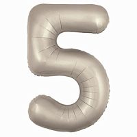 Фигура Цифра 5 Slim Мистик крем 40"/102см