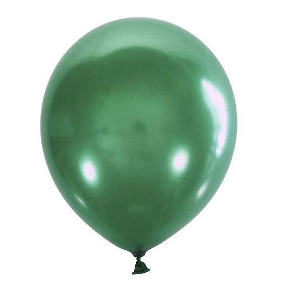 воздушные шары, M 12"/30см Металлик GREEN 028 100шт