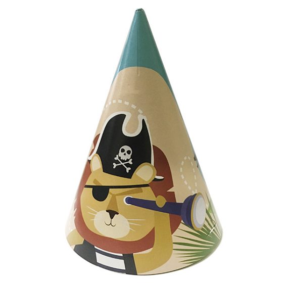 PR Колпачок Пираты С Днем Рождения! 6шт