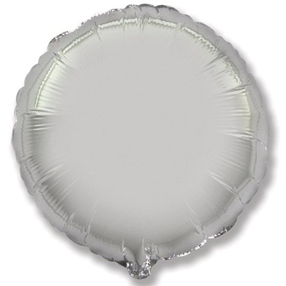 воздушные шары, шары из фольги, FM Круг SILVER 18"/45см