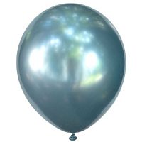 Воздушный шар 12"/30см Хром LIGHT BLUE 50шт