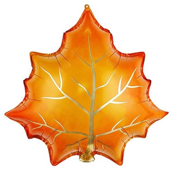 Y Фигура Кленовый лист оранжевый 24''/60см