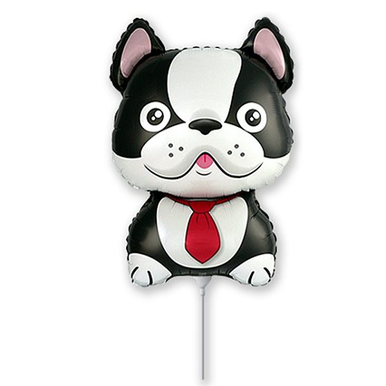 FM Мини Фигура И-410 Французский бульдог черный 23см X 32см