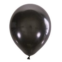 Воздушный шар 12"/30см Металлик BLACK 030 100шт
