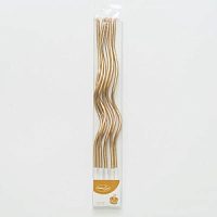 Свечи Спираль Metallic Gold 6 шт 13 см 