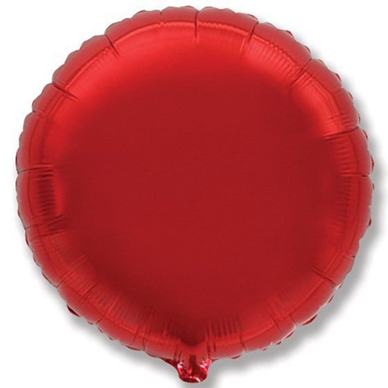 воздушные шары, шары из фольги, FM Круг RED 18"/45см